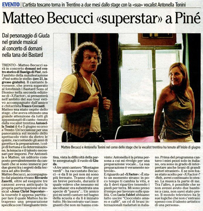 Matteo Becucci e Antonella Tonini